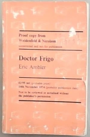 Bild des Verkufers fr Doctor Frigo zum Verkauf von Chapter 1