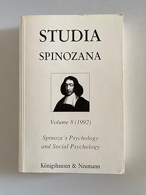 Spinoza's Psychology and Social Psychology (Studia Spinozana, 8 (1992)).