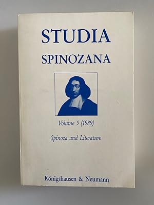 Bild des Verkufers fr Spinoza and Literature (=Stuida Spinozana, 5 (1989)). zum Verkauf von Wissenschaftl. Antiquariat Th. Haker e.K