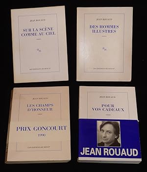 Seller image for Lot de 4 ouvrages de Jean Rouaud : Pour vos cadeaux - Des hommes illustres - Les Champs d'honneur - Sur la scne comme au ciel (4 volumes) for sale by Abraxas-libris