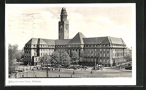 Ansichtskarte Gelsenkirchen-Buer, Vorderansicht des Rathaus