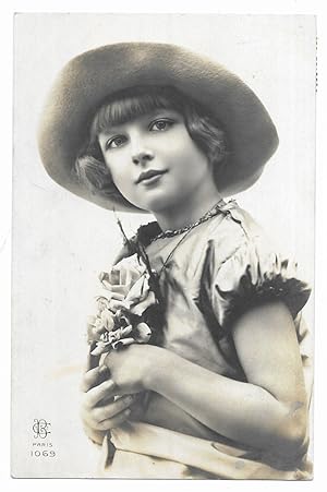 Postal.Fotografica niñas, C B. Paris Nº 1069 1925