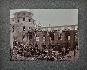 Brand der Munitionsfabrik / Munitionsanstalt im Artilleriedepot Dresden am 28. Dezember 1916. Dok...
