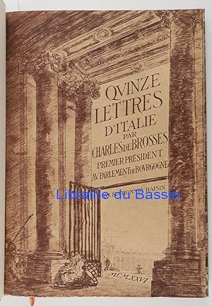 Seller image for Quinze lettres d'Italie for sale by Librairie du Bassin