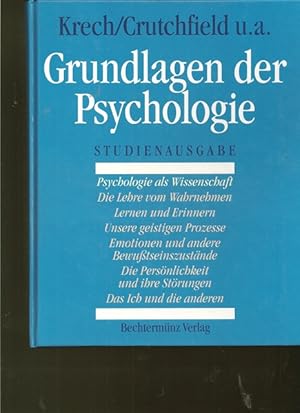 Seller image for Grundlagen der Psychologie. ( Bnden in einem Band). Studienausgabe. Hrsg. von Hellmuth Benesch. for sale by Ant. Abrechnungs- und Forstservice ISHGW