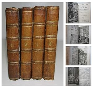 Image du vendeur pour HISTOIRE DE GIL BLAS DE SANTILLANE. by Par M. Le Sage, Alain-Ren Lesage in four volumes, London Printed, Text in French, 1777 mis en vente par Andrew Cox PBFA