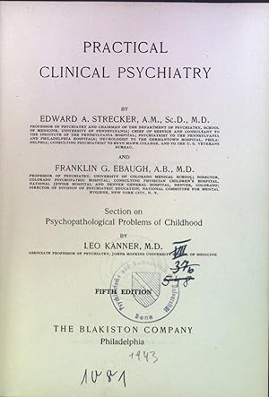 Practical Clinical Psychiatry