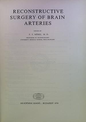 Imagen del vendedor de Reconstructive Surgery of Brain Arteries a la venta por books4less (Versandantiquariat Petra Gros GmbH & Co. KG)