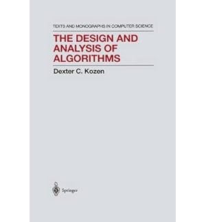 Seller image for The Design and Analysis of Algorithms (Texts and Monographs in Computer Science) for sale by Gabis Bcherlager