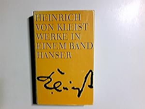 Bild des Verkufers fr Werke : in einem Band. Heinrich von Kleist. [Hrsg. von Helmut Sembdner] / Hanser-Klassikervolksausgaben zum Verkauf von Antiquariat Buchhandel Daniel Viertel