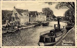 Ansichtskarte / Postkarte Dokkum Dongeradeel Friesland Niederlande, Kleindiep