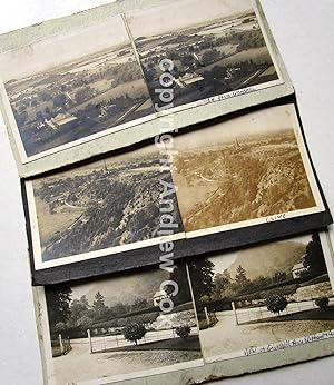 Imagen del vendedor de COLLECTION OF THREE OLD AMATEUR 3D STEREOVIEW CARDS of GRINSHILL & CLIVE in SHROPSHIRE Original Photographs (1926) a la venta por Andrew Cox PBFA