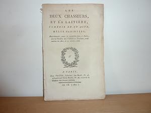 Image du vendeur pour Les deux chasseurs et la laitire, comdie en un acte, mle d'ariettes. mis en vente par Librairie Le Jardin des Muses