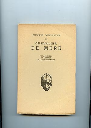 Bild des Verkufers fr LES DISCOURS : DES AGRMENTS - DE L' ESPRIT - DE LA CONVERSATION . ( Oeuvres compltes TOME II ) . Texte tabli et prsent par Charles -H. Boudhors zum Verkauf von Librairie CLERC