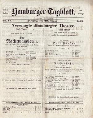 Hamburger Tagblatt. Vereinigte Hamburger Theater.