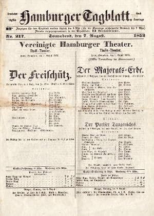 Hamburger Tagblatt. Vereinigte Hamburger Theater.