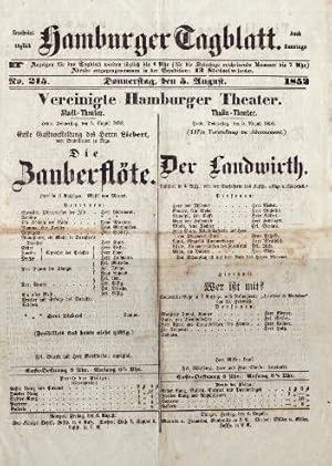 Hamburger Tagblatt. Vereinigte Hamburger Theater.