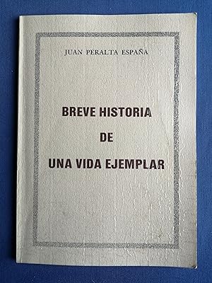 Breve historia de una vida ejemplar [biografía de Juan Luis Peralta Bundsen]