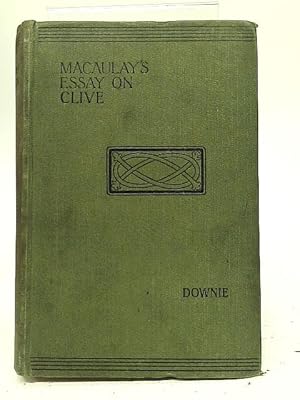 Seller image for Macaulay's Essay on Lord Clive for sale by World of Rare Books