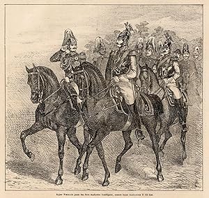 Bild des Verkufers fr Kejsar Nikolaus jemte den frre storfursten tronfljaren, numera kejsar Alexander II till hst zum Verkauf von Antiquariat Kastanienhof