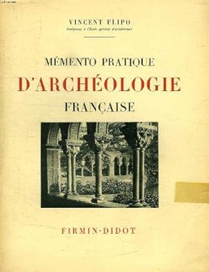 Image du vendeur pour Memento Pratique D'archeologie Francaise mis en vente par JLG_livres anciens et modernes