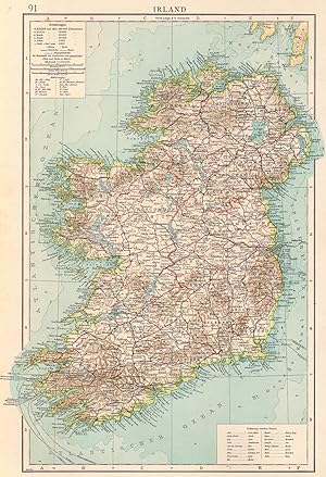 Karte Irland, Maßstab 1 : 1 500 000