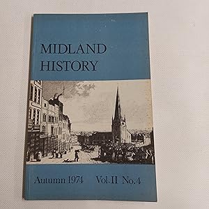 Imagen del vendedor de Midland History Vol II No 4 Autumn 1974 a la venta por Cambridge Rare Books