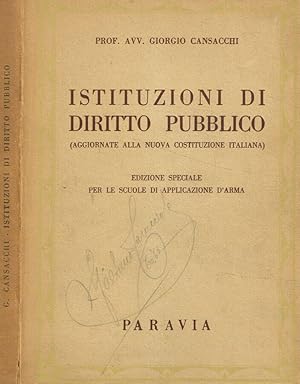 Imagen del vendedor de Istituzioni di diritto pubblico a la venta por Biblioteca di Babele