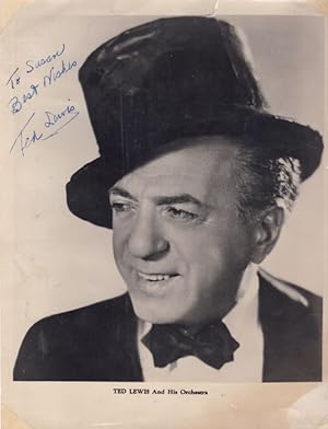 Signed Portrait of Ted Lewis