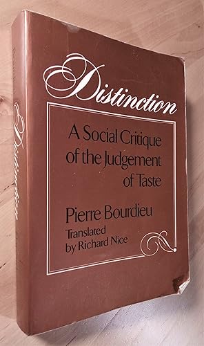 Seller image for Distinction. A Social Critique of the Judgement of Taste for sale by Llibres Bombeta