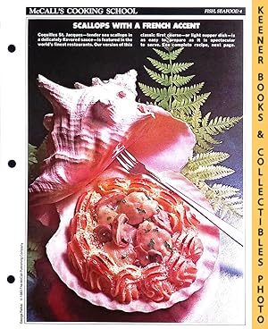 McCall's Cooking School Recipe Card: Fish, Seafood 4 - Coquilles St. Jacques : Replacement McCall...