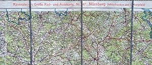 Ravensteins große Rad- und Autokarte Nr. 47: Nürnberg Mittelfranken und Oberpfalz) 1:300000.