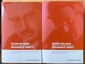 Imagen del vendedor de Gesammelte Werke. I. Berliner Kindheit um Neunzehnhundert, Berliner Chronik, Einbahnstrasse und andere Schriften. II. Das Kunstwerk im Zeitalter seiner technischen Reproduzierbarkeit und andere Schriften. a la venta por Plesse Antiquariat Minzloff