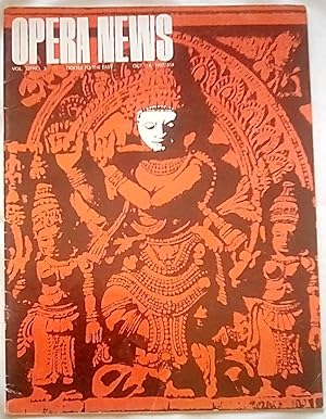 Seller image for Opera News October 14, 1967 Vol 32 No 3 for sale by P Peterson Bookseller