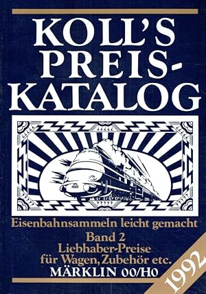 Bild des Verkufers fr Koll`s Preiskatalog 1992/2. zum Verkauf von Antiquariat Bernhardt