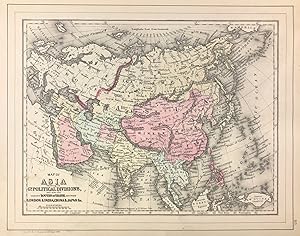 Seller image for Map of Asia Showing its Gt. Political Divisions, and also the Various Routes of Travel Between London & India, China & Japan &c. [verso with] Map of Persia, Arabia, Turkey in Asia, Afghanistan, Beloochistan for sale by Kaaterskill Books, ABAA/ILAB