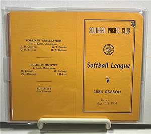 Immagine del venditore per Group Of 7 Schedule Cards For The Southern Pacific (railroad) Club Softball League Which Notate Dates For Club Softball Games Dates Include: 1947, 1949, 1950 (Two Copies) , 1951 and 1954. venduto da S. Howlett-West Books (Member ABAA)