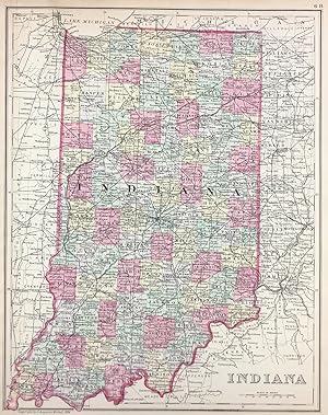 Seller image for [Map] Indiana for sale by Kaaterskill Books, ABAA/ILAB