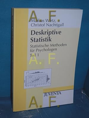 Bild des Verkufers fr Statistische Methoden fr Psychologen Teil 1 (Deskriptive Statistik) zum Verkauf von Antiquarische Fundgrube e.U.