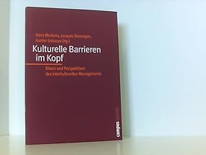 Bild des Verkufers fr Kulturelle Barrieren im Kopf: Bilanz und Perspektiven des interkulturellen Managements (Europische Bibliothek interkultureller Studien) zum Verkauf von Book Broker