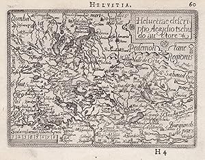 "Helvetia / Helvetiae descriptio Aegidio Tschudo auctore" - Schweiz Suisse Switzerland map Karte ...
