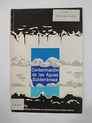 Imagen del vendedor de CONTAMINACION DE LAS AGUAS SUBTERRANEAS. a la venta por TraperaDeKlaus