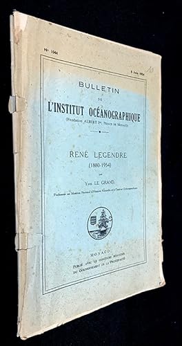 Seller image for Bulletin de l'institut ocanographique n1044 : Ren Lgendre (1880-1954) for sale by Abraxas-libris