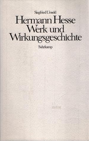 Bild des Verkufers fr Hermann Hesse : Werk und Wirkungsgeschichte. zum Verkauf von Fundus-Online GbR Borkert Schwarz Zerfa