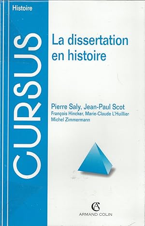 Image du vendeur pour La dissertation en histoire mis en vente par Clio de 5  7