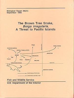 Bild des Verkufers fr The Brown Tree Snake, Boiga irregularis, A Threat to Pacific Islands. zum Verkauf von Frank's Duplicate Books