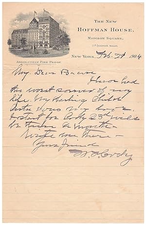 Seller image for Autograph letter signed re: death of his daughter for sale by Andreas Wiemer Historical Autographs