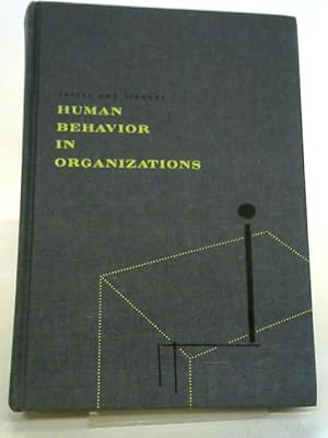 Seller image for Human Behavior In Organizations for sale by World of Rare Books