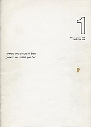 Ben Vautier : numéro 1 ( Italian)