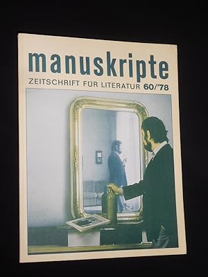 Seller image for manuskripte. Zeitschrift fr Literatur. 18. Jahrgang, Heft 60, 1978. Mit Stckabdruck: Maler und Farbe - Tragisches Mrchenspiel (Wolfgang Bauer) for sale by Fast alles Theater! Antiquariat fr die darstellenden Knste